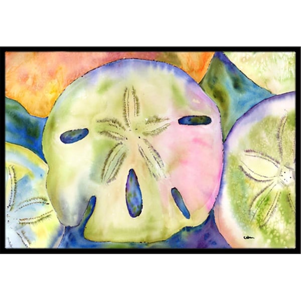 Carolines Treasures Sand Dollar Indoor Or Outdoor Mat - 18 x 27 in. 8545-MAT - main